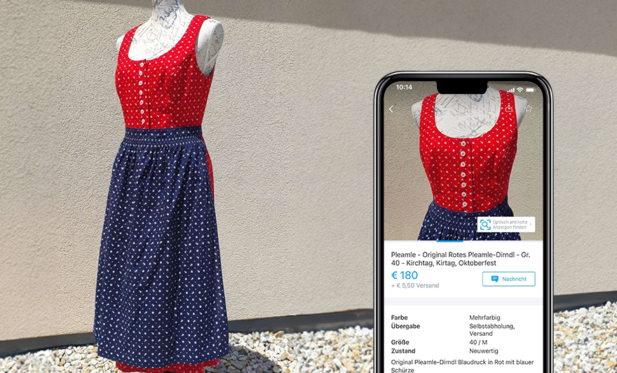 Blaudruck Dirndl
