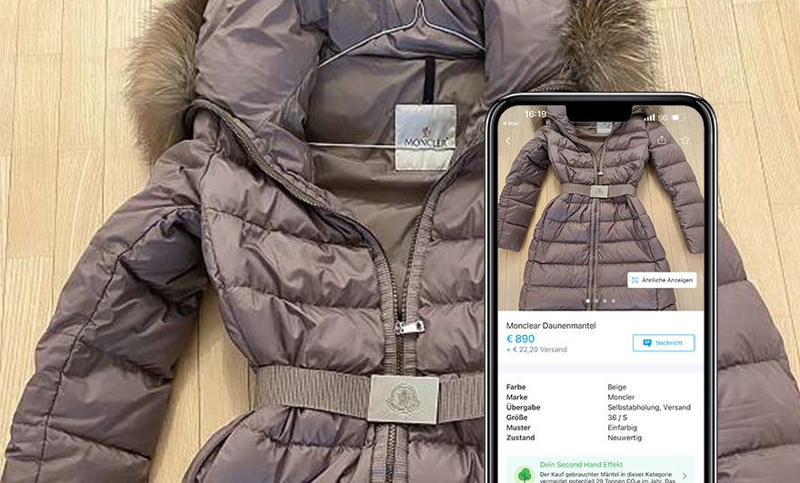 Daunenmantel für Damen von Moncler