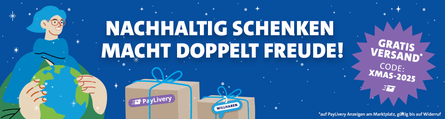 Nachhaltig schenken macht doppelt Freude!